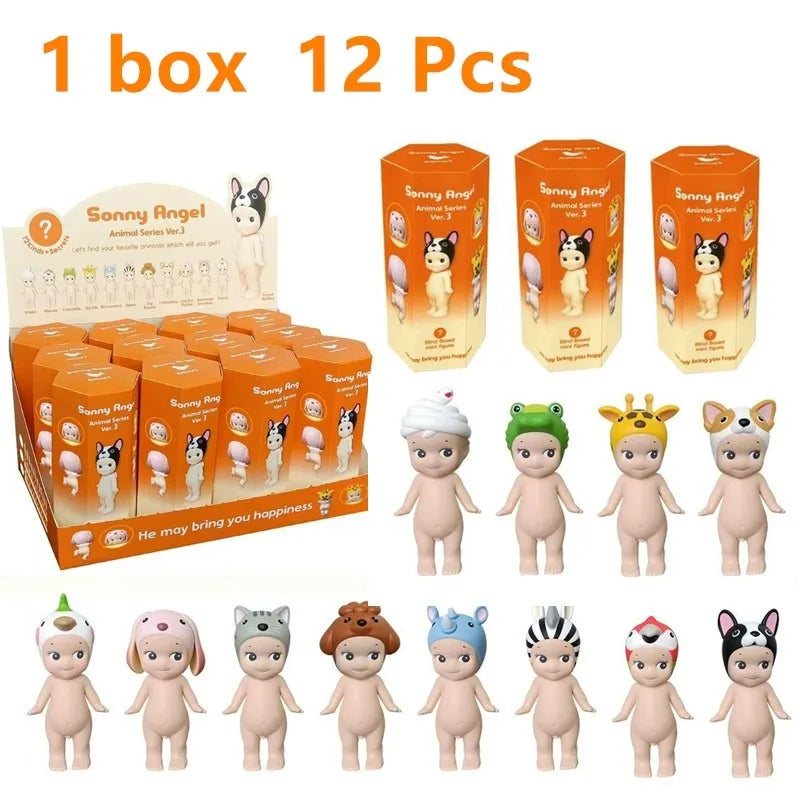 Angel Doll Mini Figure Animal Series Ver.1 Blind Box Anime Figures Cute Dolls Ornaments Fans Anime Christmas Birthday Gift Toy