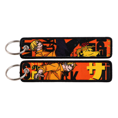 One Piece Straw Hat Keychain