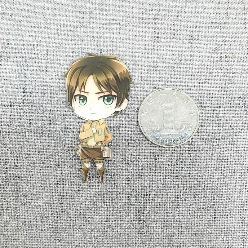 7Pcs Attack on Titan Fridge Magnets Anime Fridge Acrylic Refrigerator Magnets Home Accessories Eren Mikasa Ackerman Decorations
