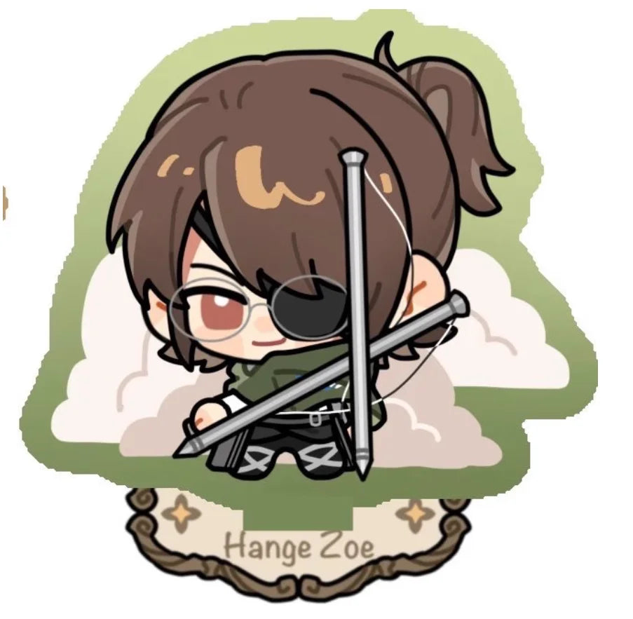 Anime Shingeki No Kyojin Hange Zoe Attack on Titan Ataque A Los Titanes Cosplay Acrylic Standing Sign Keyring Keychain Xmas Gift