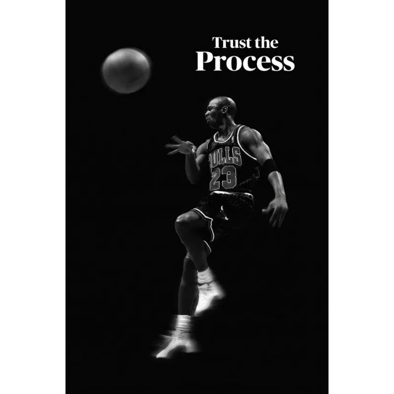 Athlete Mindset Jordan Kobe Canvas Poster