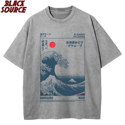 Hokkaido Wave Vintage T-Shirt