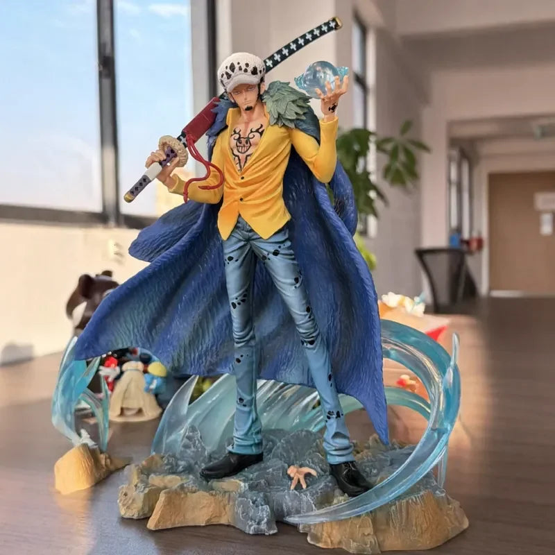27cm One Piece Trafalgar D. Water Law Anime Model Ornament Action Figures Trendy Toy Desktop Decoration Collection Static Statue