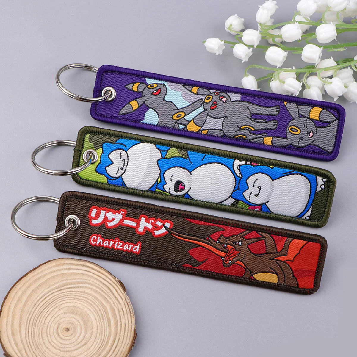 Anime Game Embroidery Keychain