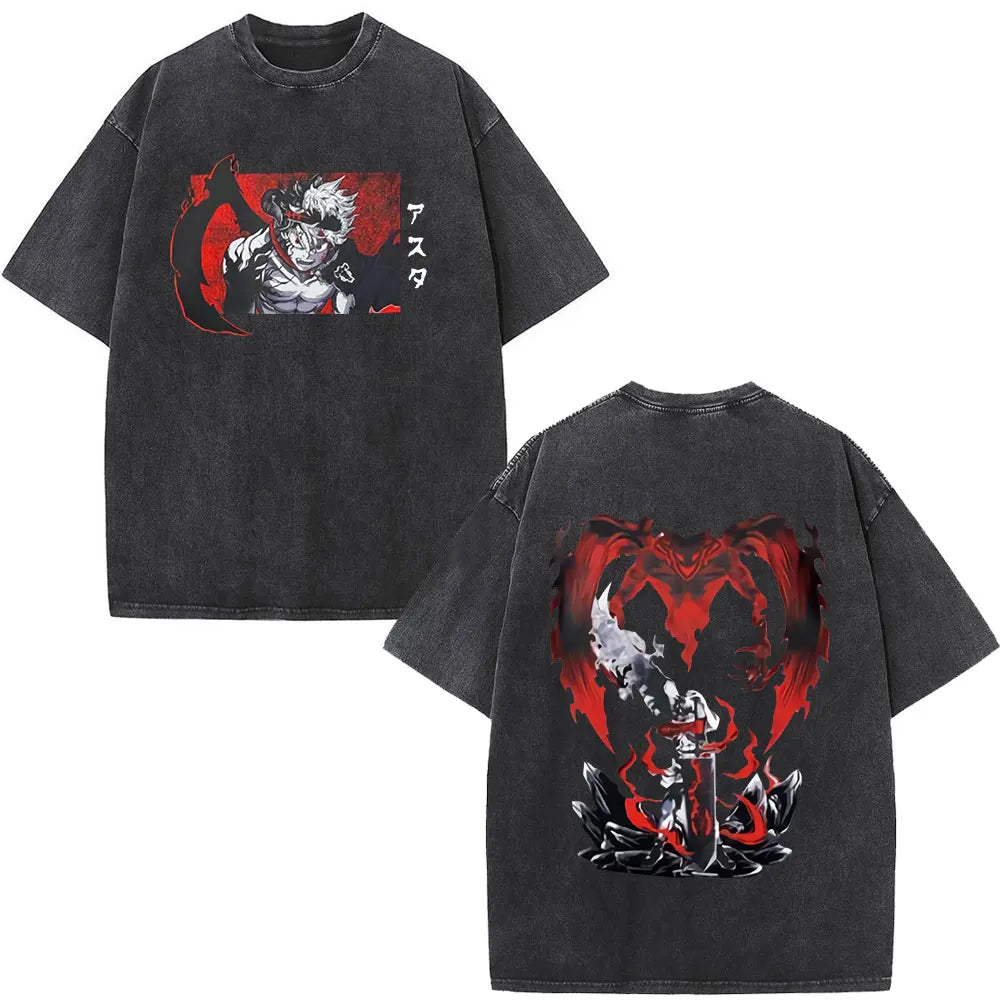 Black Clover Yami Sukehiro Washed T Shirt