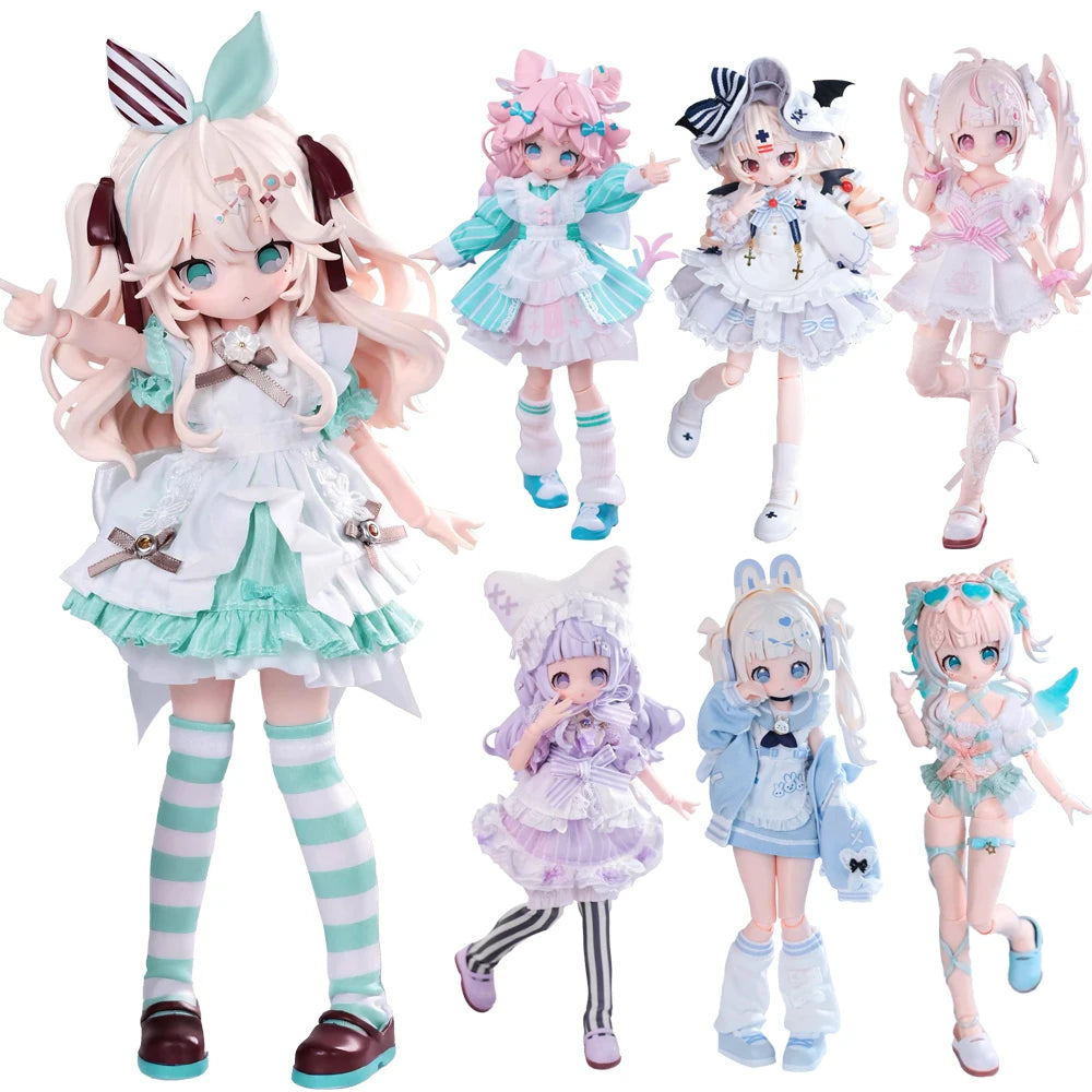 In Stock Wanmeng Sugary  1/8Mjd Blind Box Movable joints Doll Action Figure Doll Trendy Toy Ornaments Figure Cute Gift