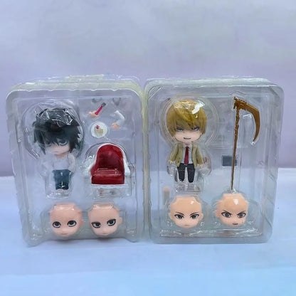 Death Note L Yagami Light Nendoroid Anime Action Figures 10cm Movable Pvc Collectible Model Desktop Ornament Gift For Anime Fans