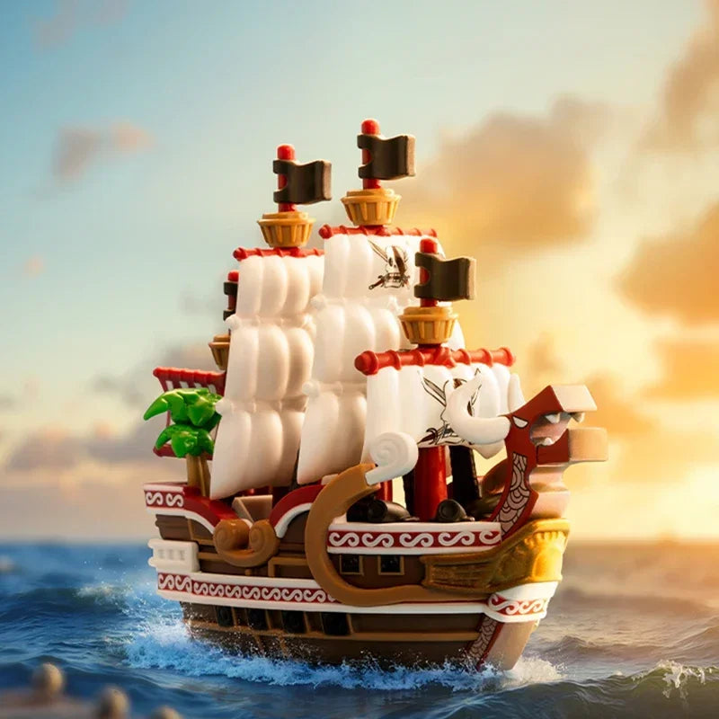 POPMART ONE PIECE THE GRAND LINE SERIES VEHICLES Blind Box Guess Bag Toys Doll Cute Anime Figure Desktop Ornaments Collection