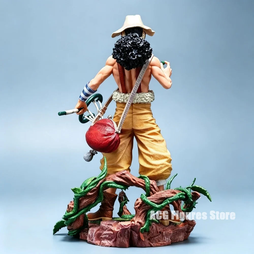 25cm/9.84in Anime One Piece Figure Usopp Action Figures Pvc Statue Desktop Ornamen Collection Model Toys Gifts