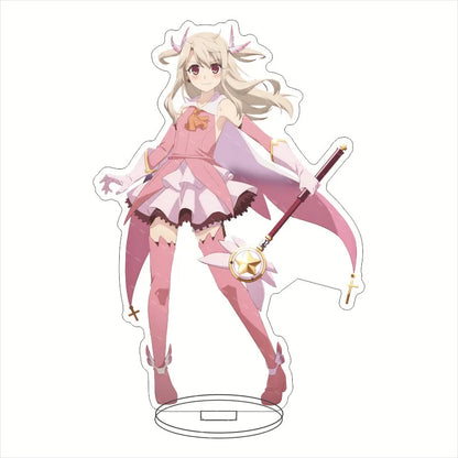 15CM Anime Fatekaleid liner Figures Illyasviel von Einzbern Acrylic Stands Miyu Edelfelt Chloe von Einzbern Character Model Prop