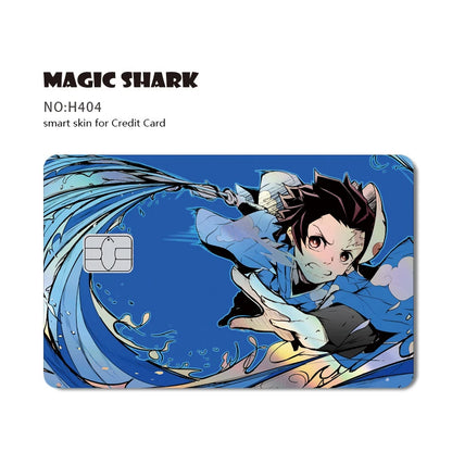Demon Slayer Shark Holographic Card Skin