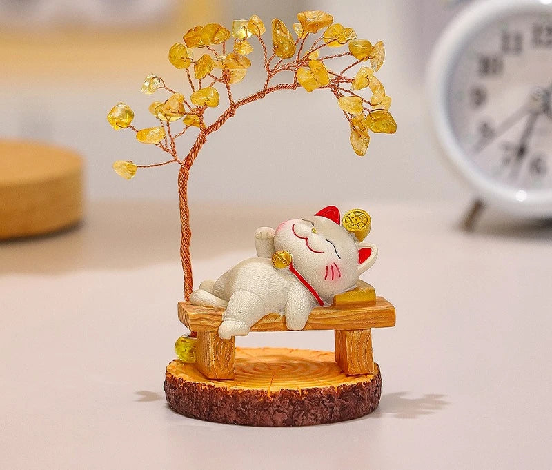 Lucky Cat Fortune Ornament