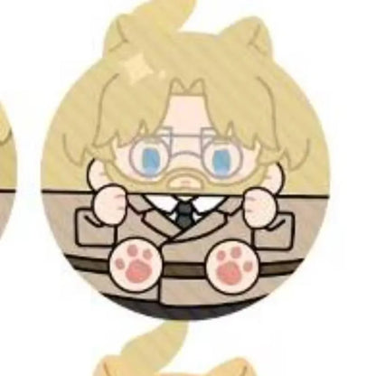 Attack On Titan Cat Ear Plush Pendant Eren Mikasa Armin Levi Anime Keychain Bag Charm Collectible Decor Surprise Gift