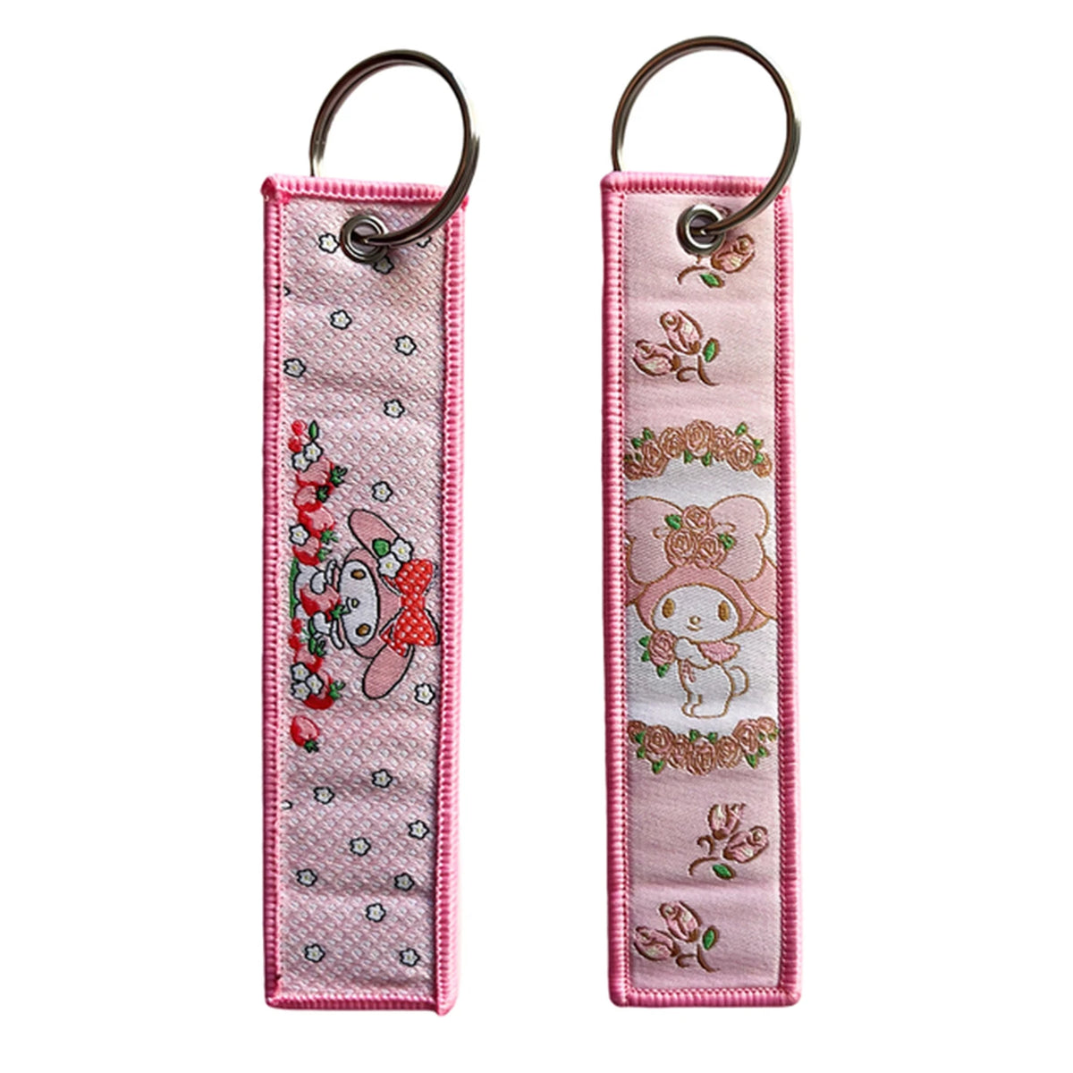 Anime Lock Embroidery Keychain