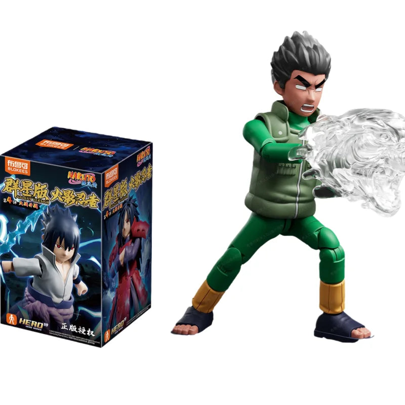 BLOKEES Building Block Man NARUTO Many Stars Edition 4nd Uchiha Sasuke Assembly Model Desktop Decoration Collect Gifts