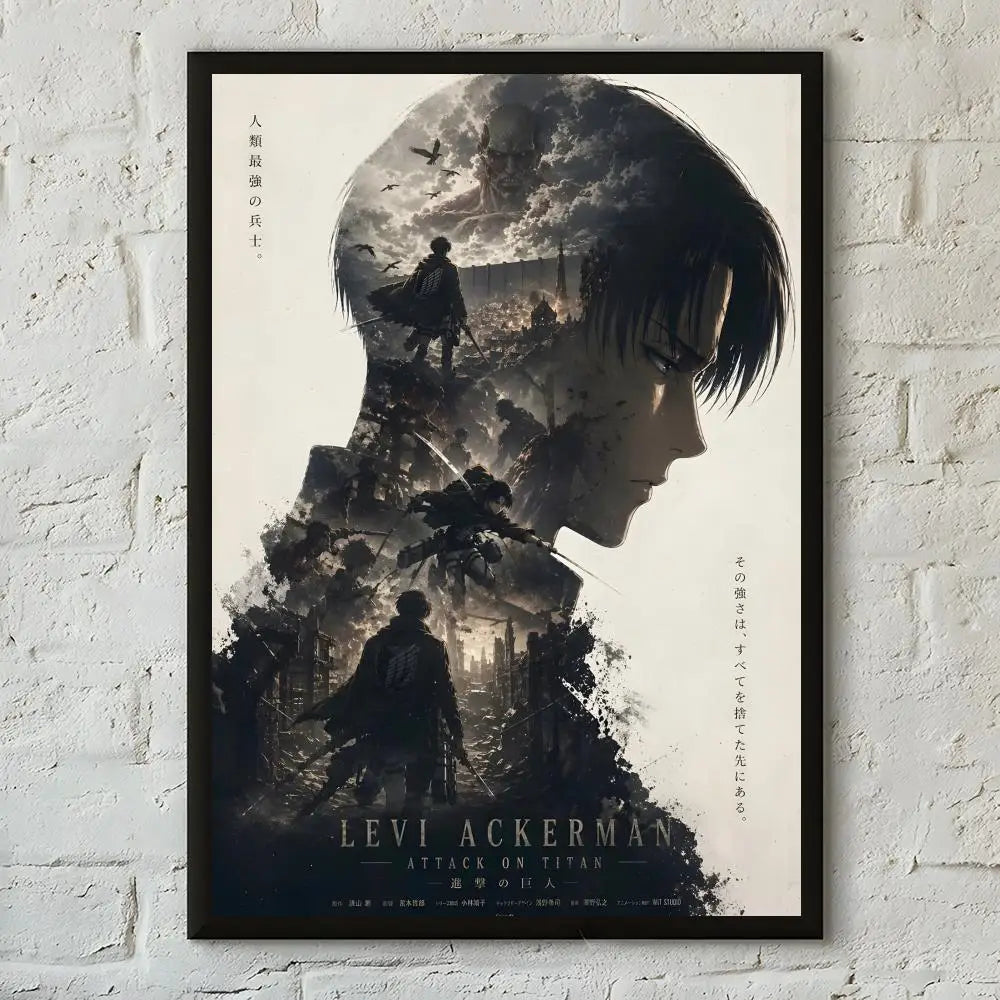 Anime Attack on Titan Poster  Poster Print Wall Art Pictures Canvas Painting Living Room Bedroom Home Decor