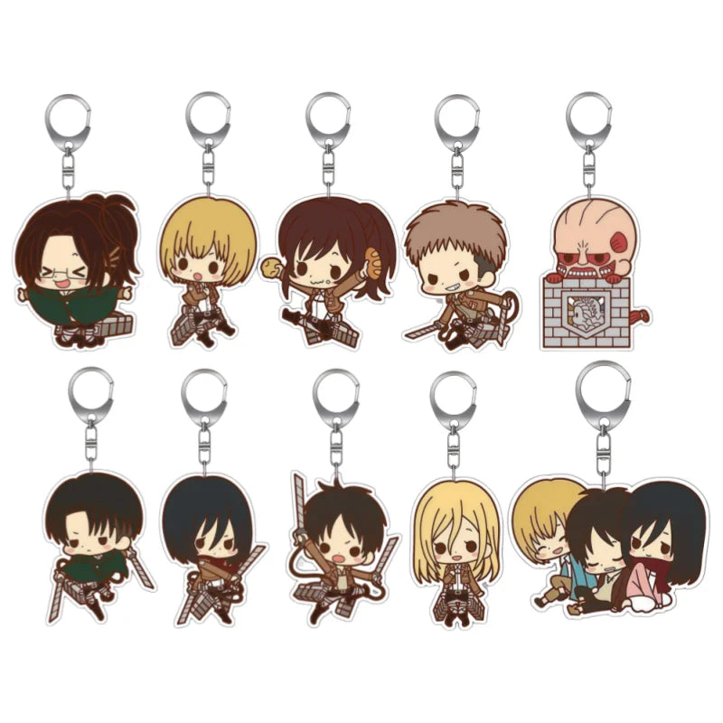 6Cm Acrylic Keychain for Attack on Titan Armin Arlert nime Cartoons Backpack Decoration Pendant Cute Anime Merchandise Fan Gift
