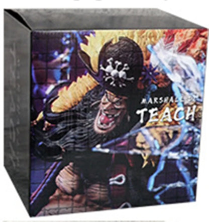 Anime ONE PIECE Blackbeard Pirates Marshall D Teach Battle Ver. GK PVC Action Figure Statue Collection Model Kids Toys Doll Gift