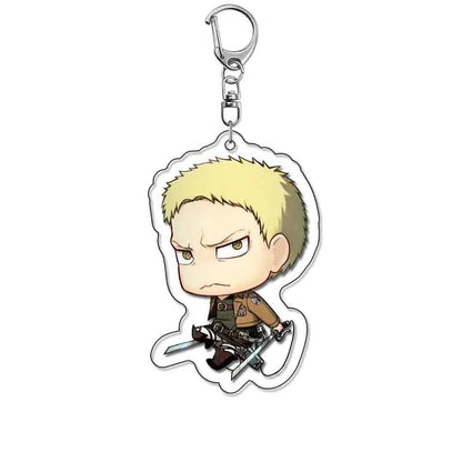 Attack On Titan Merchandise Keychain Eren Levi Hange Mikasa Armin Wings Of Freedom Fan Made Pendant Friends Girl Gift Choice