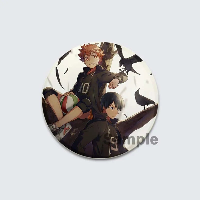 Haikyuu!! Anime Button Pins