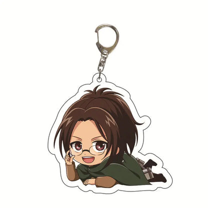 Attack on Titan Acrylic Keychain Custom Logo Print School Bag Creative Pendant Wholesale Stock