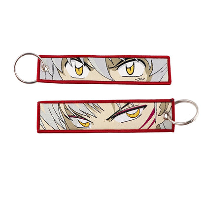 Anime Lock Embroidery Keychain