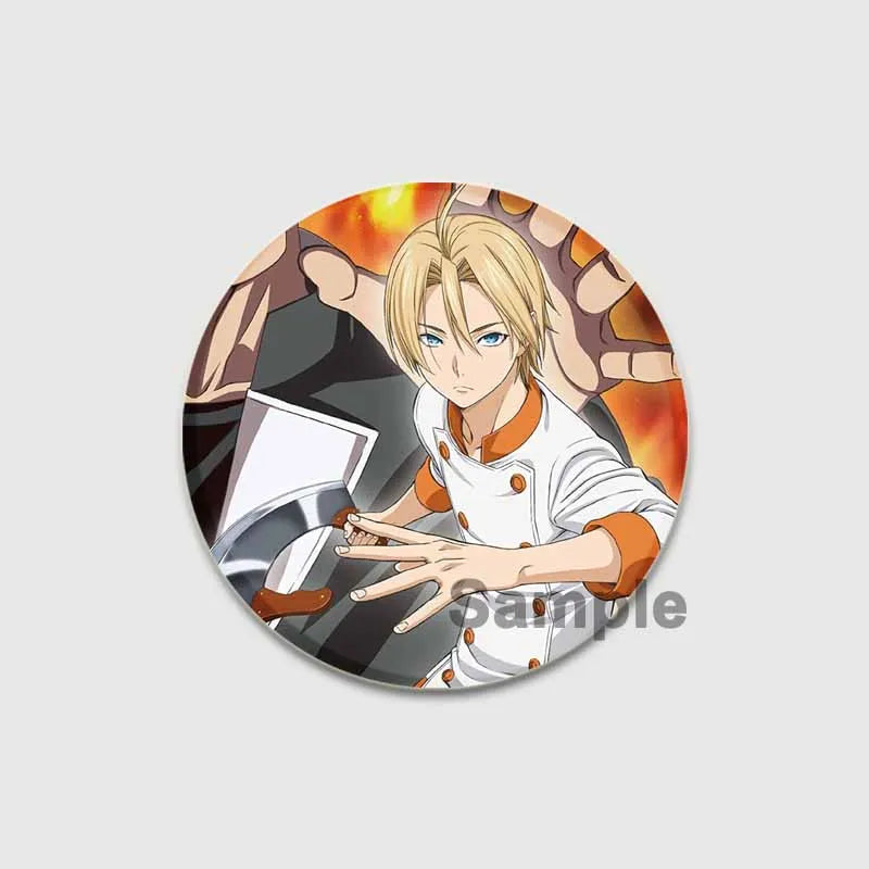 Food Wars Soma Tinplate Pins