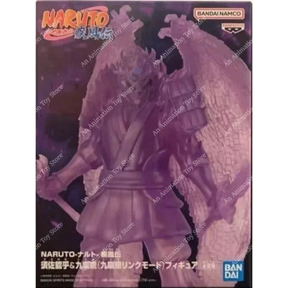 100% Original BANDAI BANPRESTO Naruto Shippuden Susanoo Sasuke & Kurama Nine Tails Anime Figure Set Collectible PVC Home Decor
