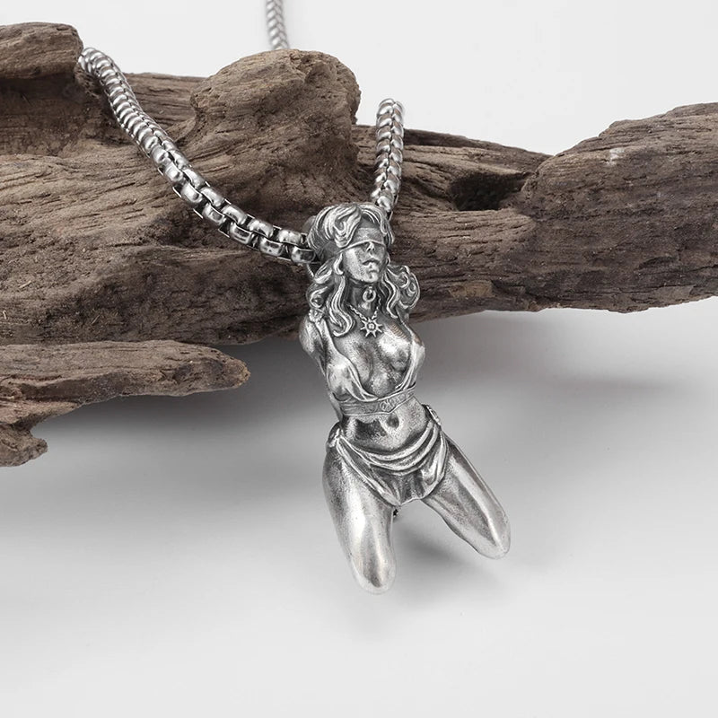 Anime Mecha Girl Pendant Necklace