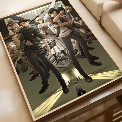 Attack On Titan Levil Ackerman Anime Poster HD Art Sticky Wall Waterproof Home Living Room Bedroom Bar Aesthetic Decoration