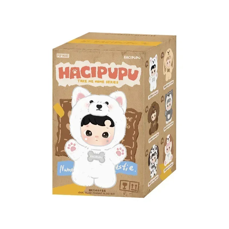 POP MART HACIPUPU Take Me Home Series Vinyl Plush Pendant Blind Box Guess Bag Mystery Box Toys Doll Ornaments Gift Collection