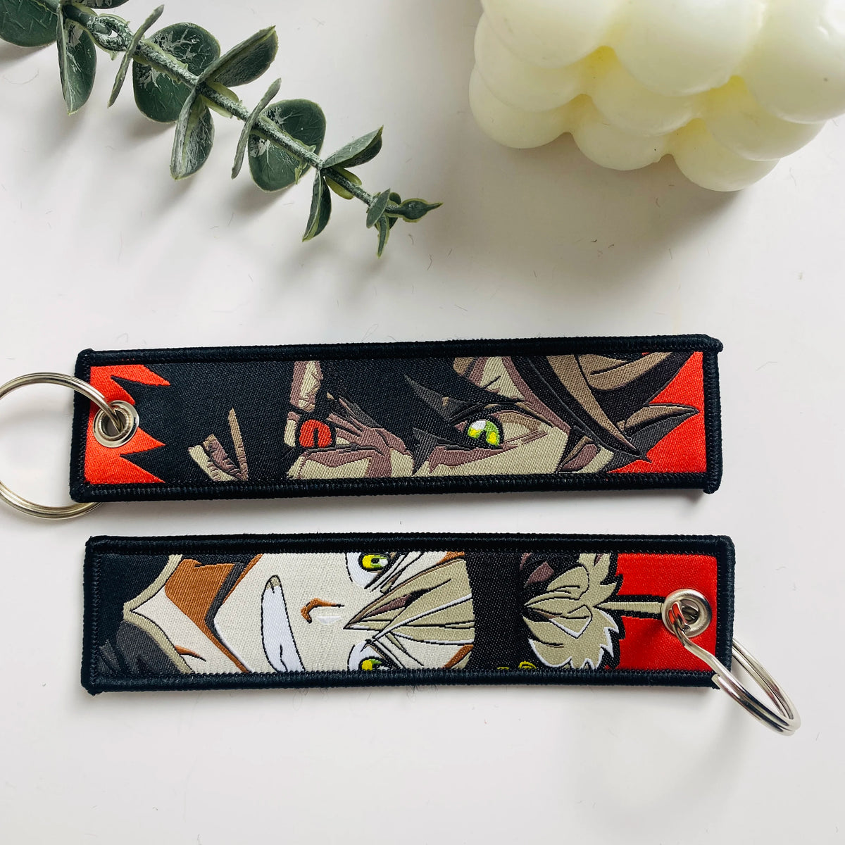 Anime Character Embroidered Keychain