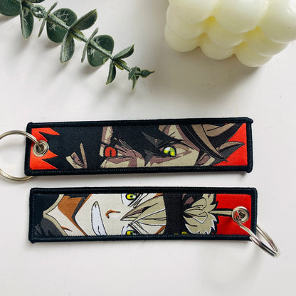 Anime Character Embroidered Keychain