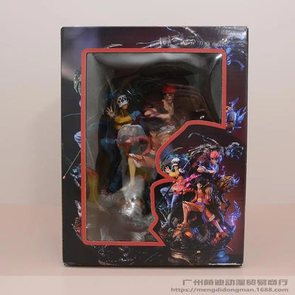 One Piece Lx Three Captains Statue - Wano Arc Luffy, Kid & Law Gk Model, Anime Collectible Gift