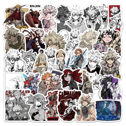 60PCS GACHIAKUTA Japanese Anime Cartoon Rudo Character Decorative Laptop Guitar Mobile Case Waterproof Stickers Children's Toys