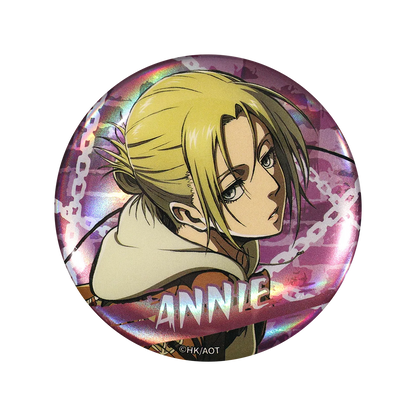 58mm Anime Attack on Titan Eren Jaeger Mikasa·Ackerman Sasha Braus Cosplay COSTUME Badge Pin SPTE Tinplate Brooch﻿ Prop Gilf