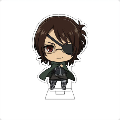 10CM Anime Attack on Titan Cosplay Cute Acrylic Figure Stand Plate Armin Arlert Mikasa·Ackerman Eren Jaeger Ornaments Gifts