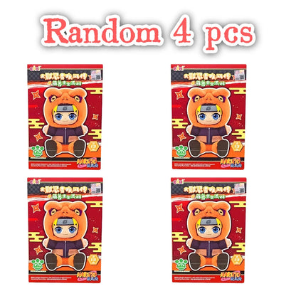 Naruto Cute Beast Party Blind Box Uzumaki Naruto Sasuke Tsunade Jiraiya Orochimaru Itachi Doll Collectible Anime Figurine Gift