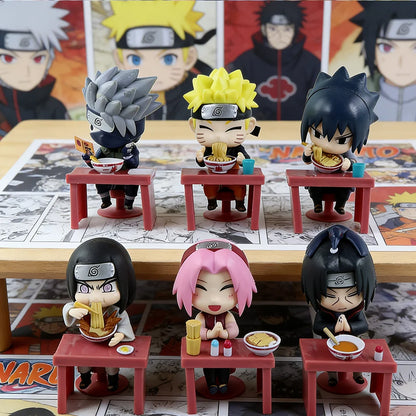 In Stock Naruto Shippuden Ramen Theme Series Blind Box - Chibi Mini PVC Anime Figures - Mystery Sasuke Uchiha & Naruto Toy Gifts