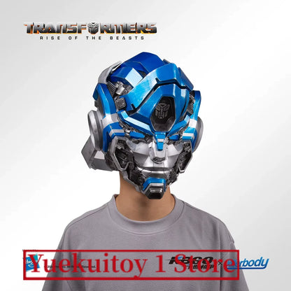 Wearable Iron Man Mk5 Helmet Toy with Arm Cannon Role Play Gift for Fans Transformers Bumblebee & Green Goblin Designs