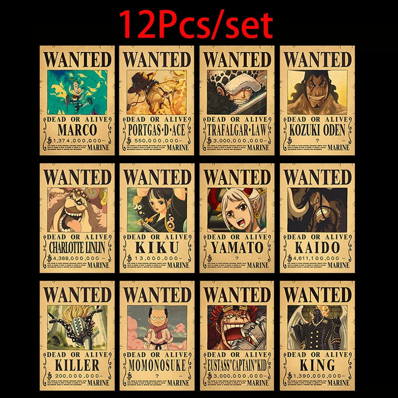 One Piece Luffy Wanted Posters