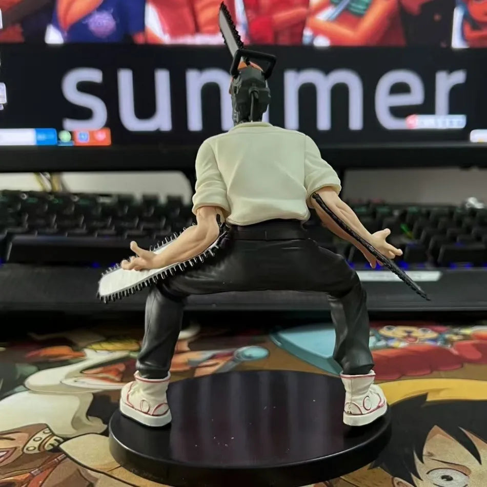 Man chainsaw denji anime figure denji/power action figure 1560 chainsaw man denji statuette adult model collectible doll toy