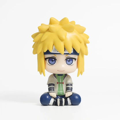 12Pcs Naruto Shippuden Anime Q Version Sitting Figure Uchiha Itachi / Uchiha Sasuke / Kakashi PVC Figurine Collectible Toys Doll