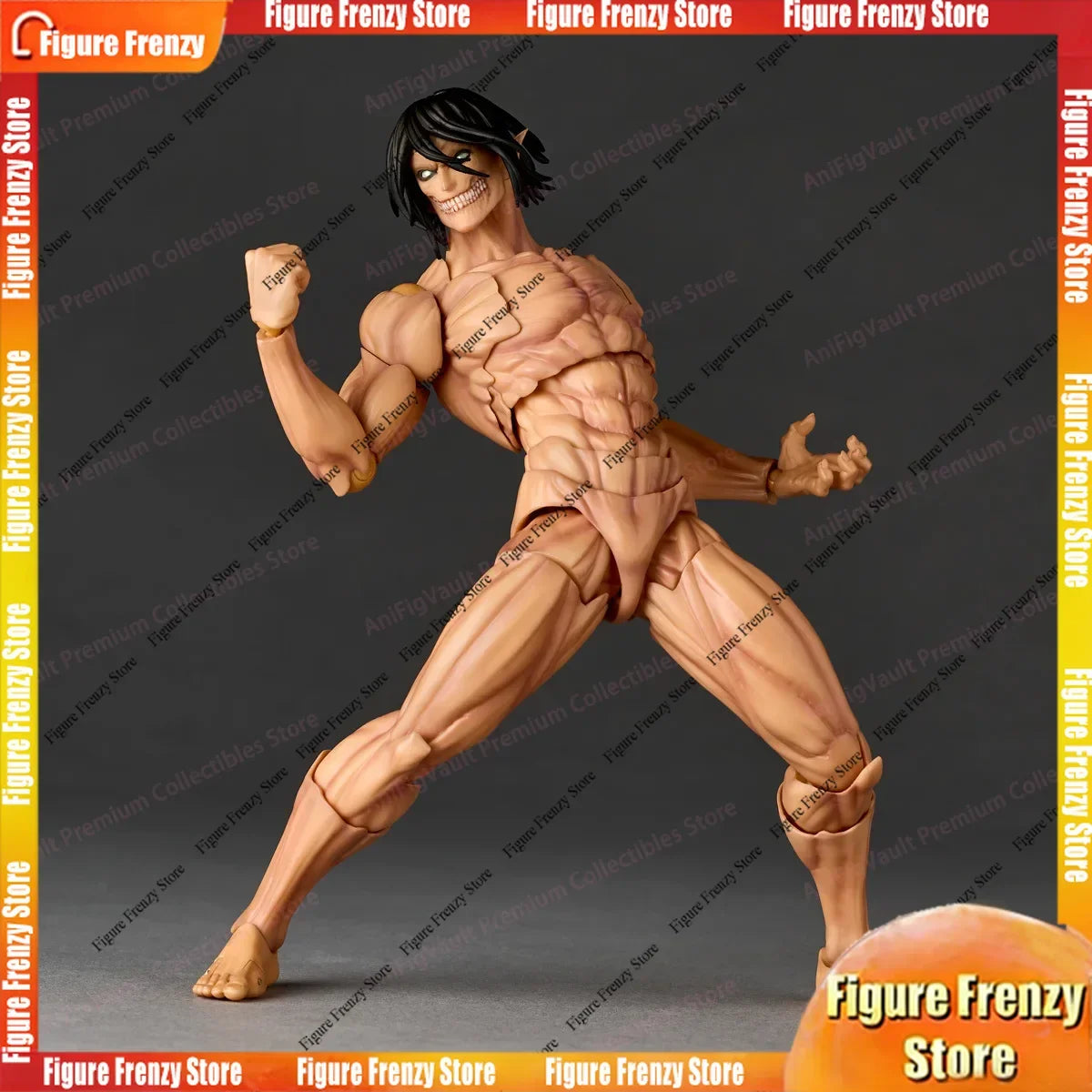 In Stock 100% Original Kaiyodo Reissue Eren Yeager NR084 Attack on Titan Amazing Yamaguchi Revoltech Attack Titan Model Toys