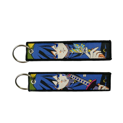 Anime Lock Embroidery Keychain