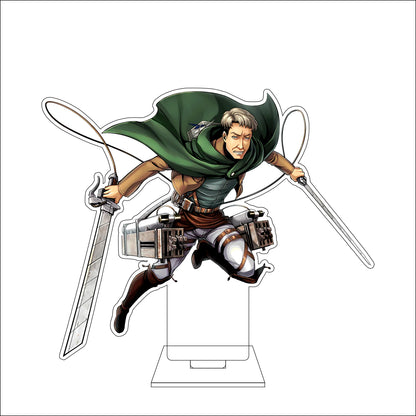16CM Anime Attack on Titan Cosplay Acrylic Figure Stand Plate Armin Arlert Eren Jaeger Mikasa·Ackerman Ornaments Gifts