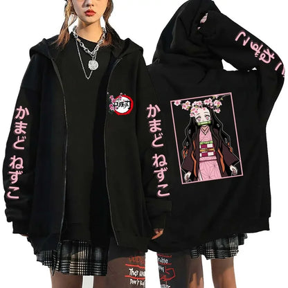 Demon Slayer Nezuko Zip Hoodie