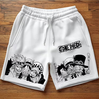 One Piece Men's and Women's Cotton Shorts Roronoa Zoro Anime Sweatpants Summer and Spring Trendy Fashion Versatile Pants