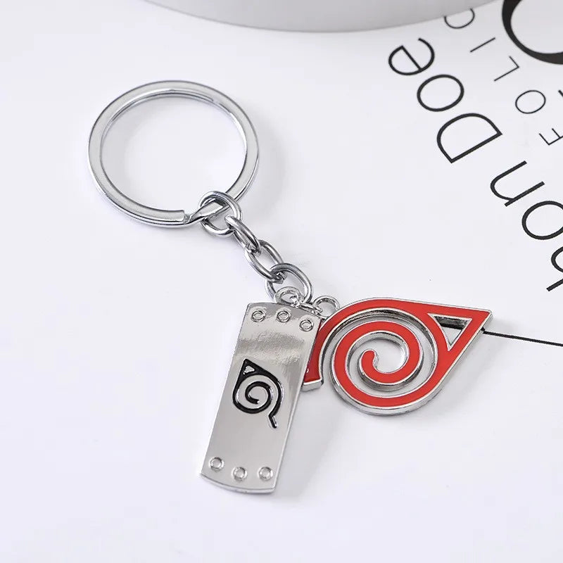 Naruto cartoon anime game merchandise keychain pendant creative Konoha rogue ninja Akatsuki organization pendant accessory