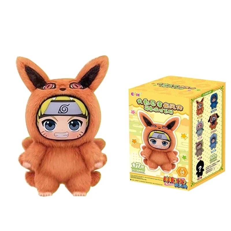 In Stock TOP TOY Naruto EAKI Cute Beast Party Sasuke Vinyl Cute Plush Blind Box Figure Pendant Gift